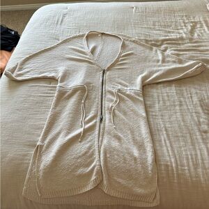 Free People Ivory Cardigan with Zipper